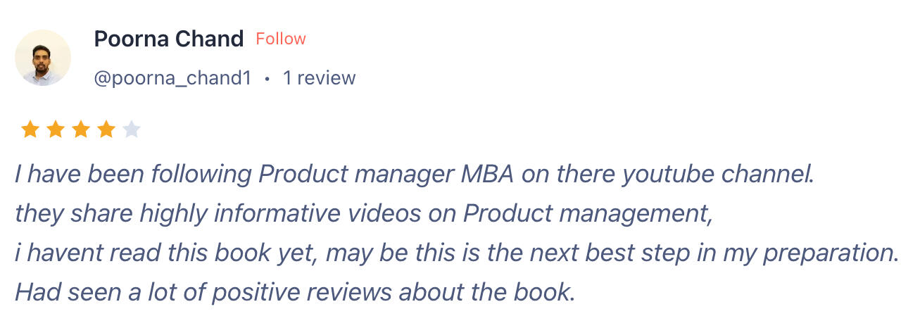 Product MBA review 3